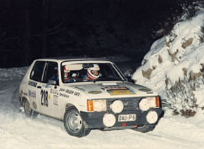 Dieter Noellner und Karl Fries bei der Rallye Monte Carlo